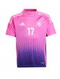 Tyskland Florian Wirtz #17 Replika Borta Kläder EM 2024 Kortärmad